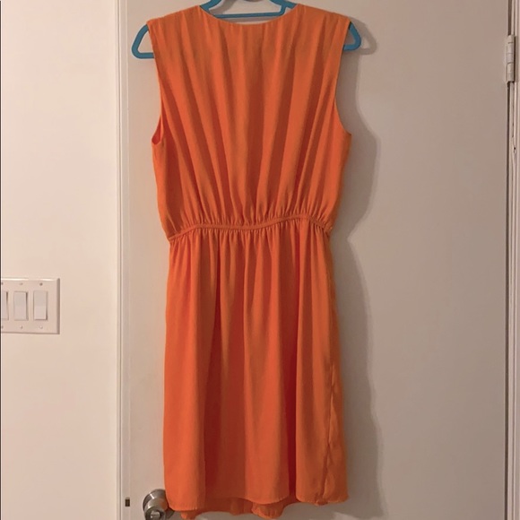 Bar III neon orange zipper dress - Picture 6 of 6